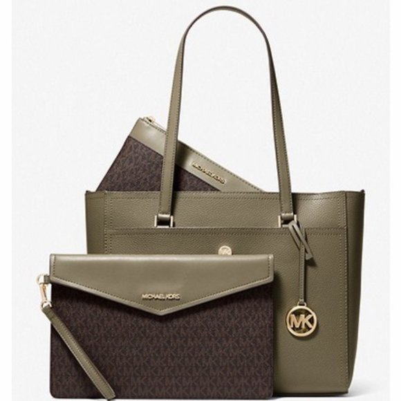 MICHAEL Michael Kors Handbags - MICHAEL KORS 3-in-1 Large Pebbled Leather Tote Bag